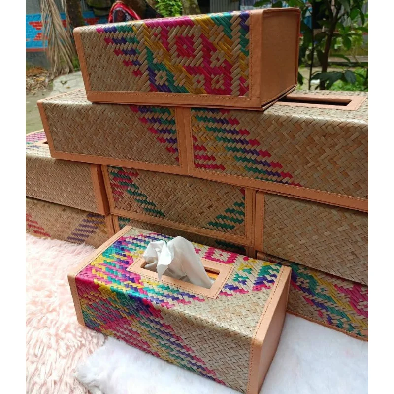 Handmade Eco-Friendly Ethnic Sustainable Shetal Pati Tissue Box Holder ...
