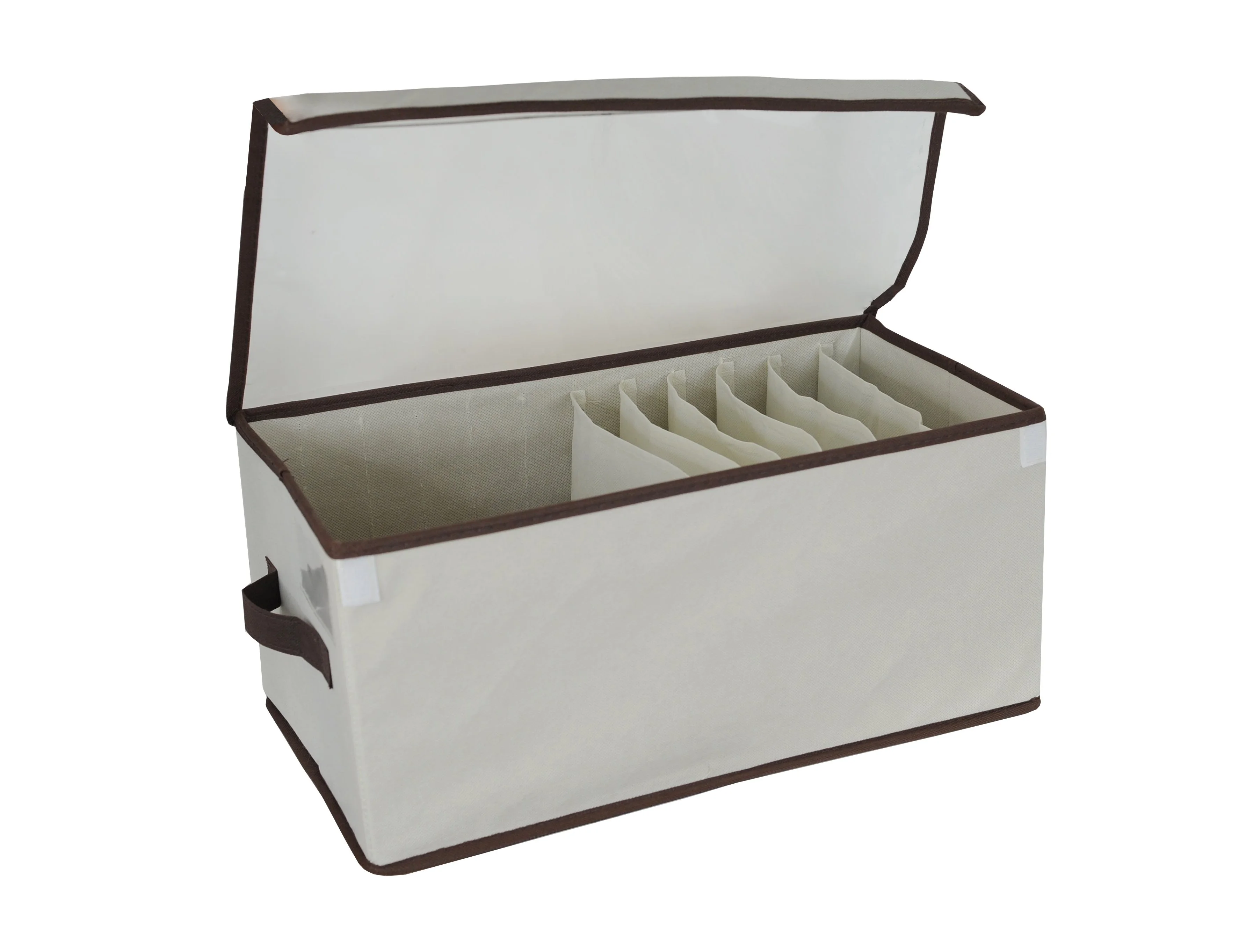 Ma45 Foldable Fabric Storage Box With 12 Compartments Cloth Organizers