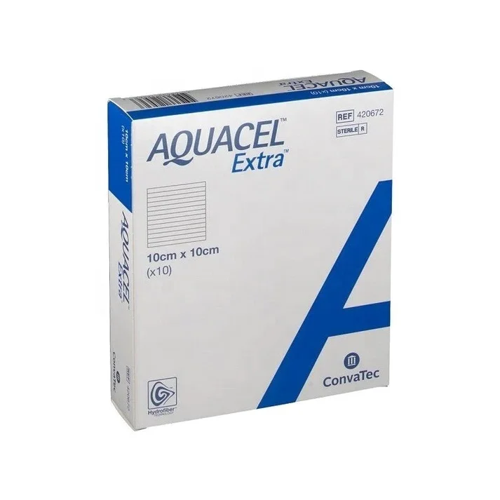 Aquacel Extra 10 X 10cm Pack Of 10 Advanced Aquacel Extra Hydrofiber ...