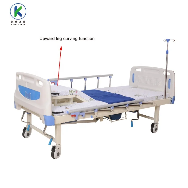 Hospital Furniture Abs Crank Nursing Bed Bedridden Patient Bed With Potty Hospital Bed For Home