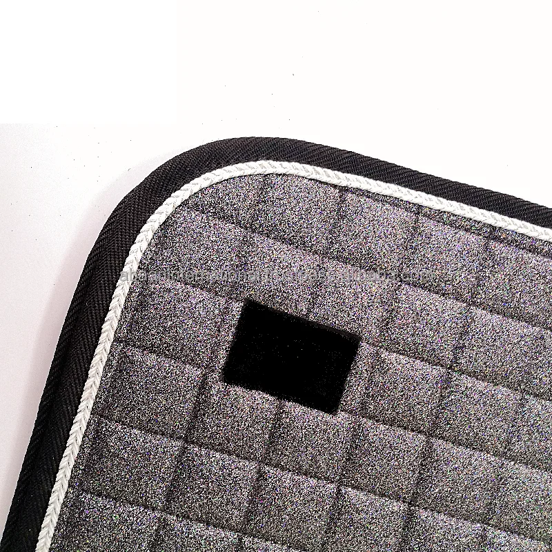 Horse Equine Sparkle Fabric Horse Saddle Pad With Crystal Horse Glitter