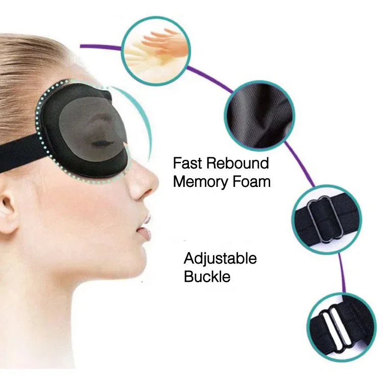 Blindfold 3d Contoured Cup Adjustable Strap Sleeping Mask Buy