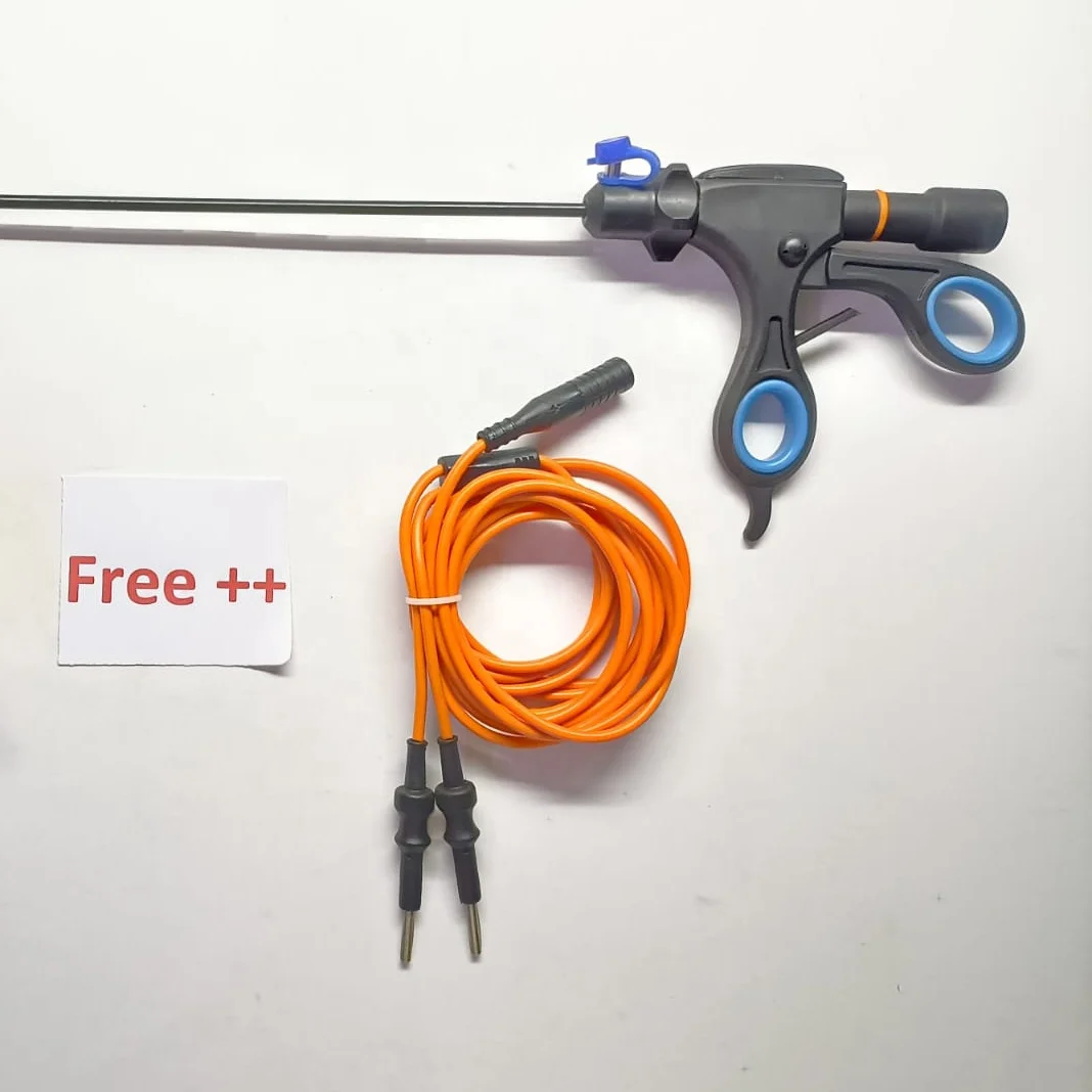 3pclaparoscopic Bipolar Fenestrated Forceps Silver Jaw 5mmx330mm With