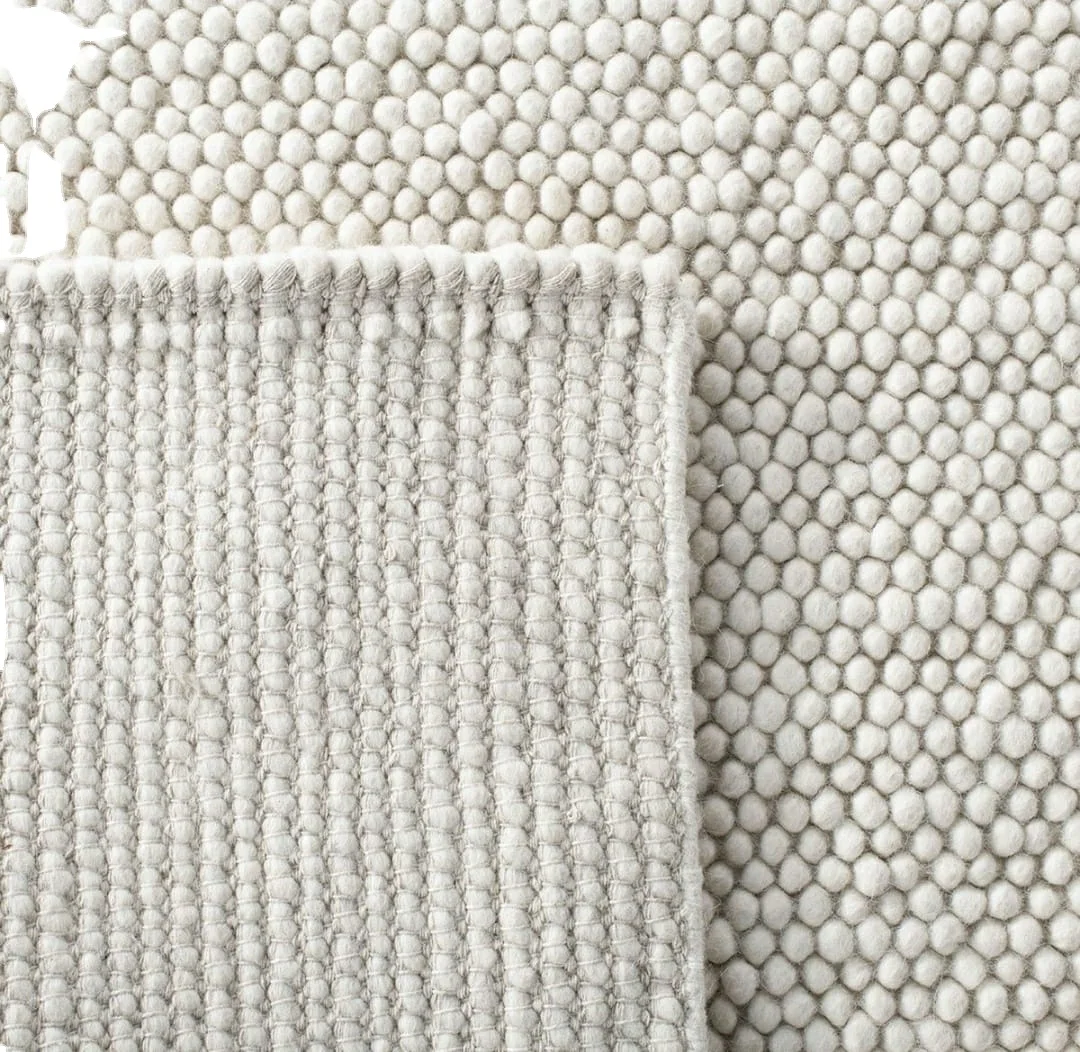 Modern Rugs Wool Natural Loop Braided Woven Hand Made Rugs Wool ...