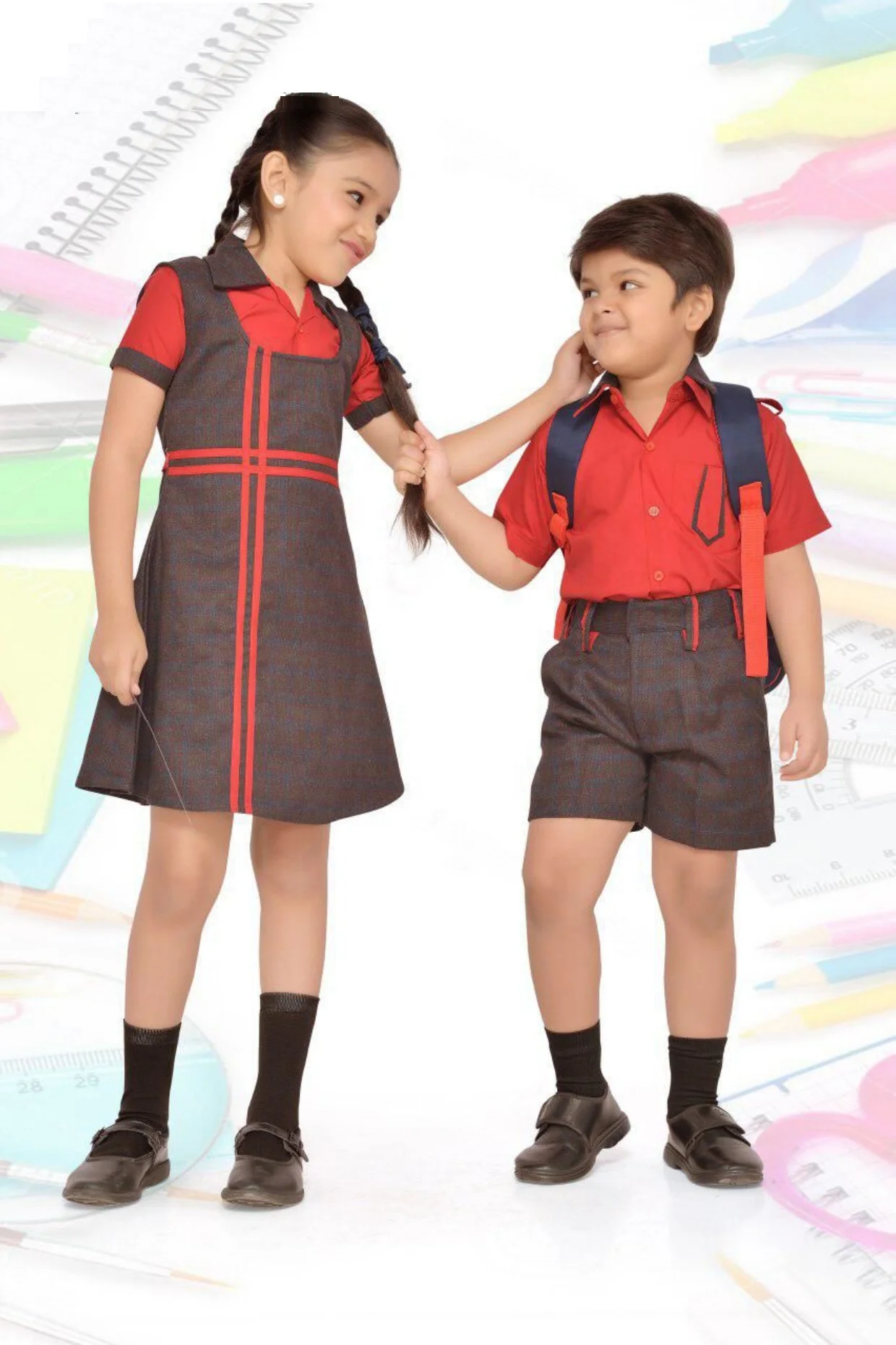 Dresses For Primary School Uniform Set Hot Selling Colorful Uniform