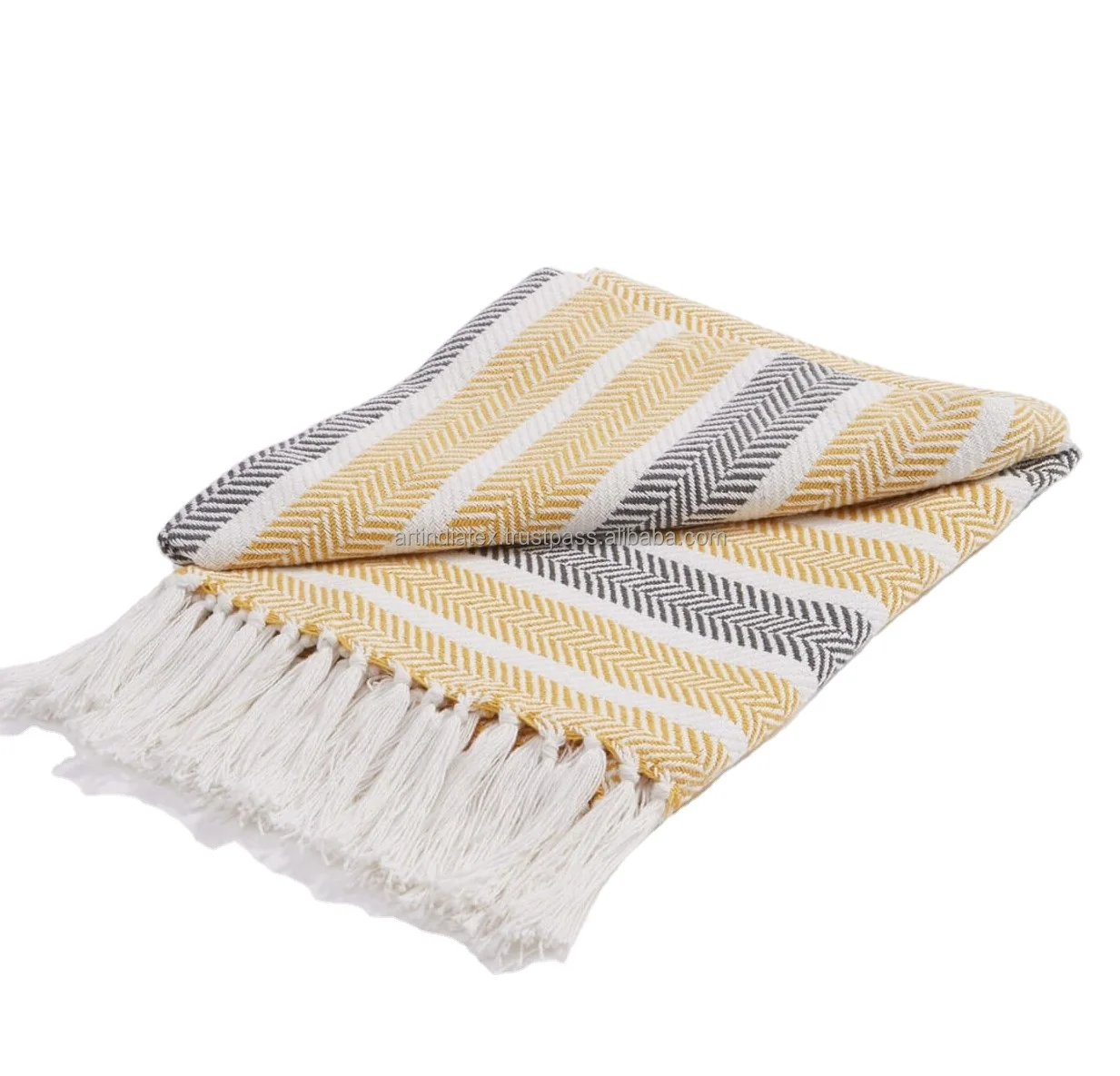 Indian Handmade Turkish Towel Throw Blanket,Ideal For Beach Use Or
