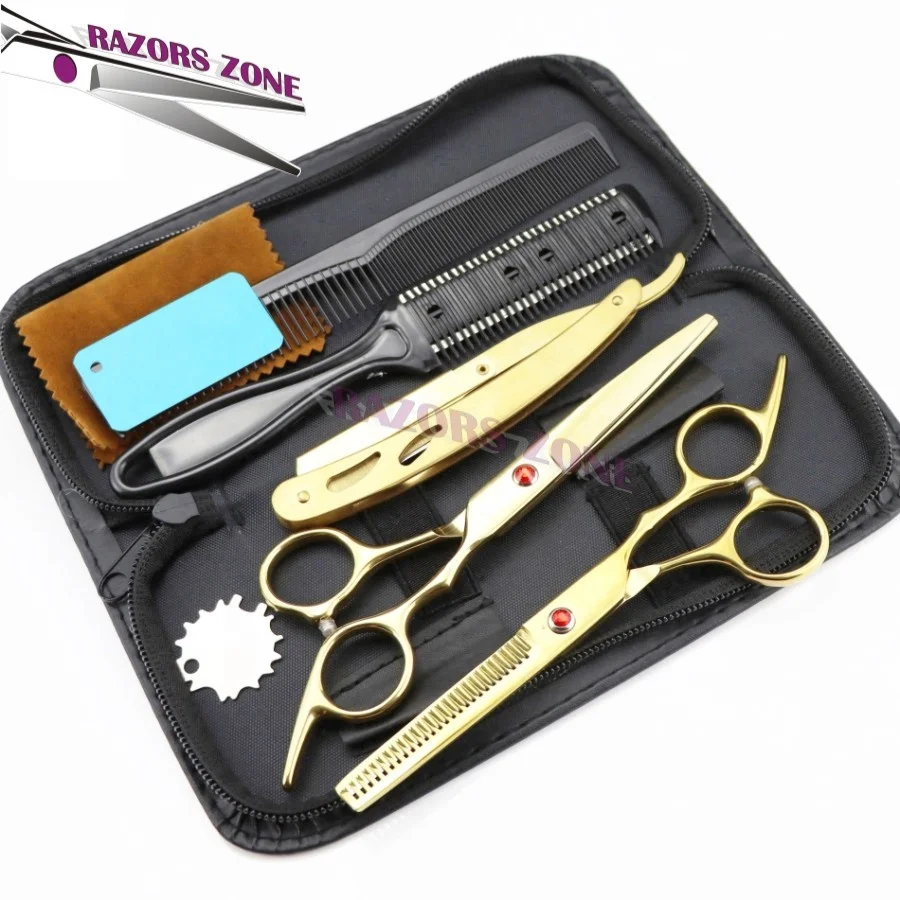 Professional Haircut Scissors Set Thinning Shears For Hair Cutting With ...