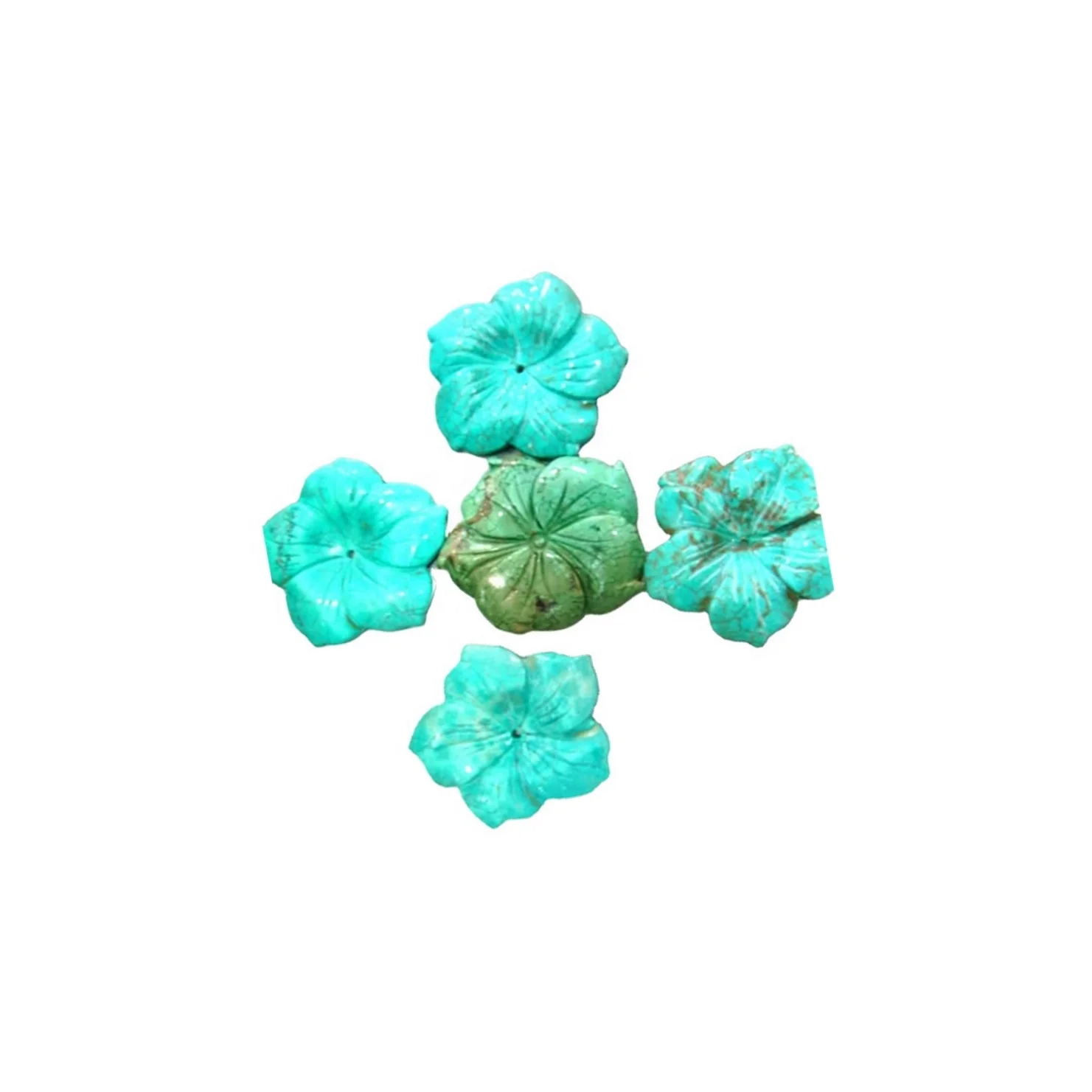 Natural Green Bule Yellow Turquoise Flower Beads Gemstone Carved Flowers 8x10mm 10x9mm Loose Beads Buy Natural Green Bule Yellow Turquoise Flower Beads Gemstone Carved Flowers 8x10mm 10x9mm