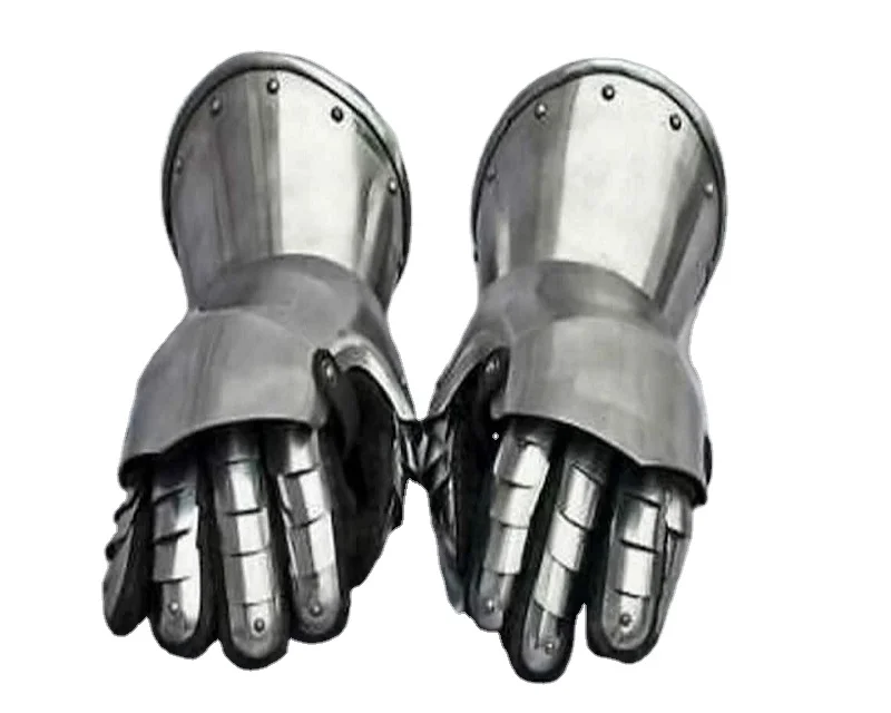 Medieval Knight Mitten Gauntlets Combat Armour Hand Warrior Steel