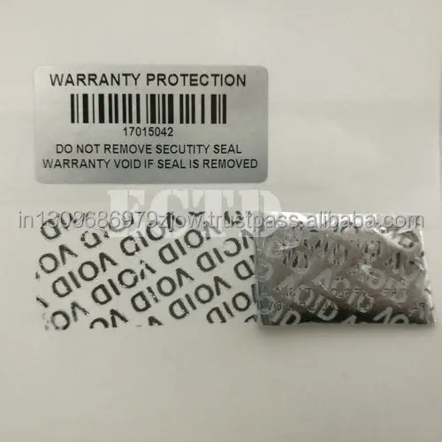Void Security Tape Void Seal Stickers Anti Tamper Seal Destructive Label Suppliers Tamper Proof