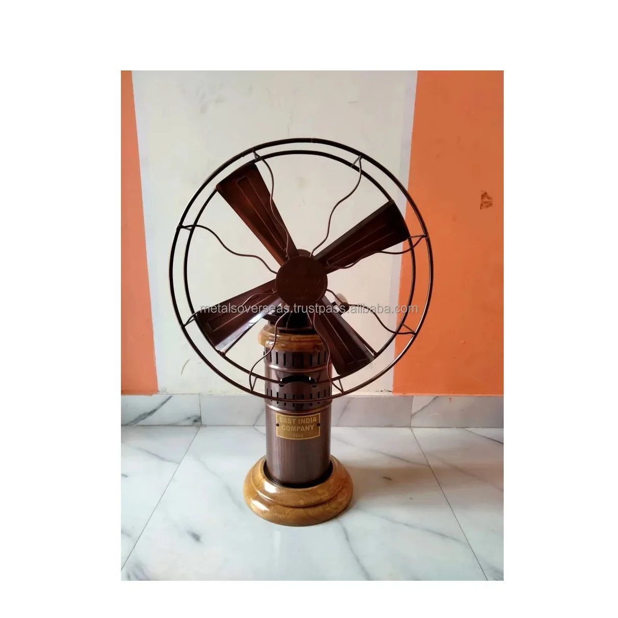 Table Fan, Brass, Metal, Iron - detail 2