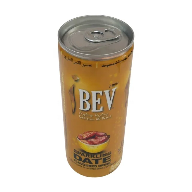 Top Selling 250ml Ibev Brand Date Palm Carbonated Soda Sparking Juice
