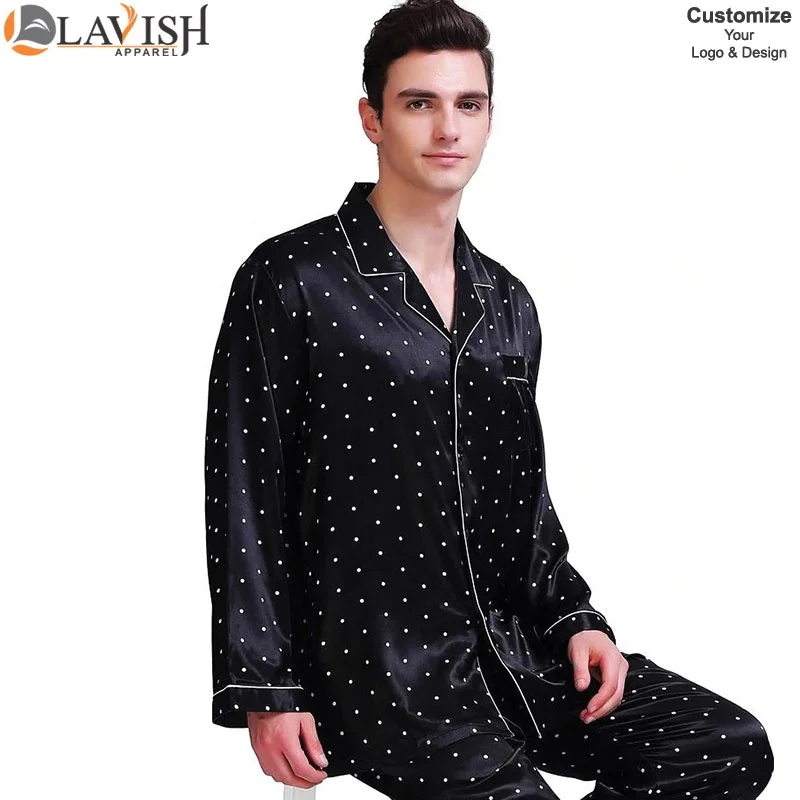 Mens Silk Satin Pajamas Set Pyjamas Set Pjs Sleepwear Set Loungewear Ussmlxlxxl3xl4xl 1352