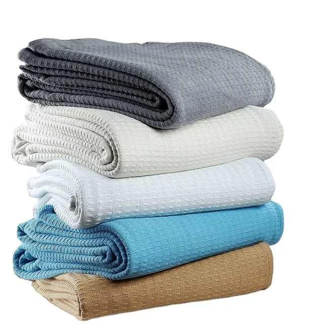 Handmade Woven Cotton Throw Blanket Soft Decorative Boho Bohemian