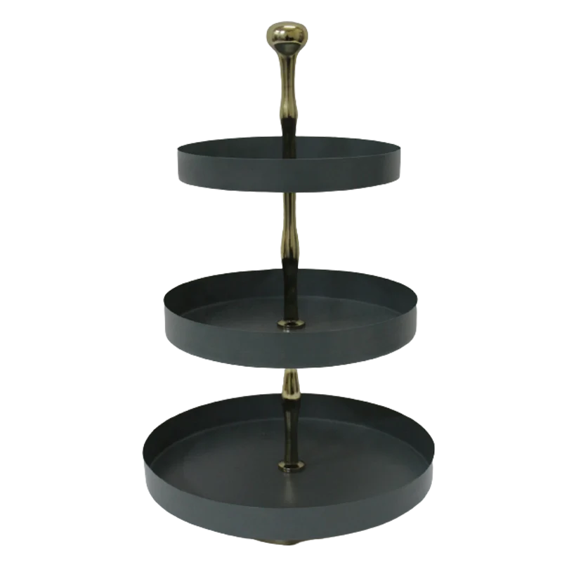 Hot Selling Aluminum And Iron Looking Metal 3 Tier Cake Stand