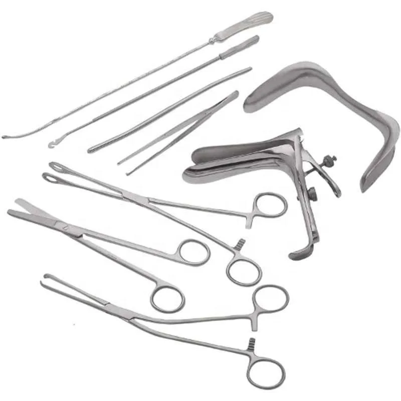 Basic Childbirth Obstetrics Gynecology Surgical Instruments Set Box ...