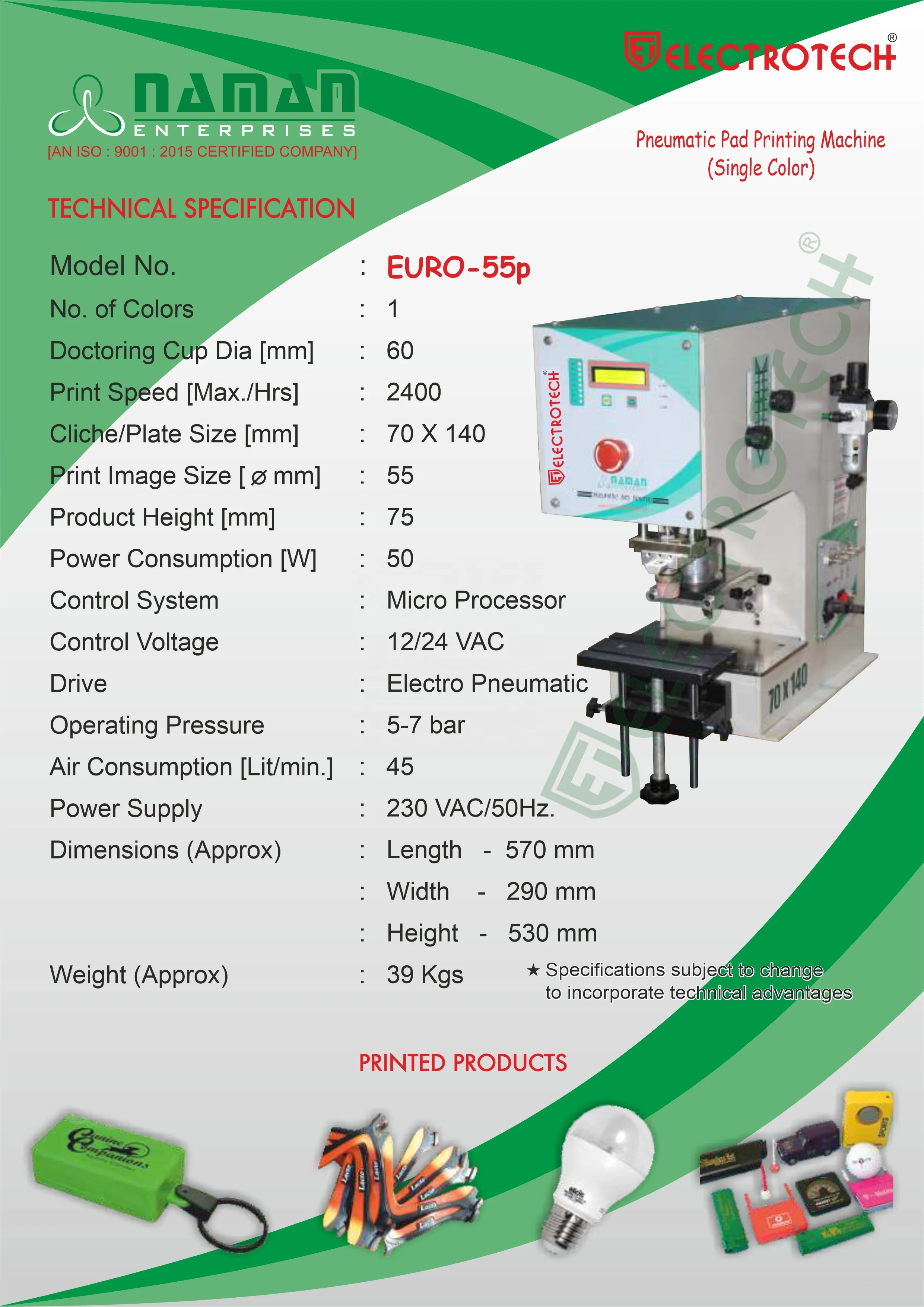 Single Color Desktop Automatic Tampon Ink Cup Pad Printing Machine Hi