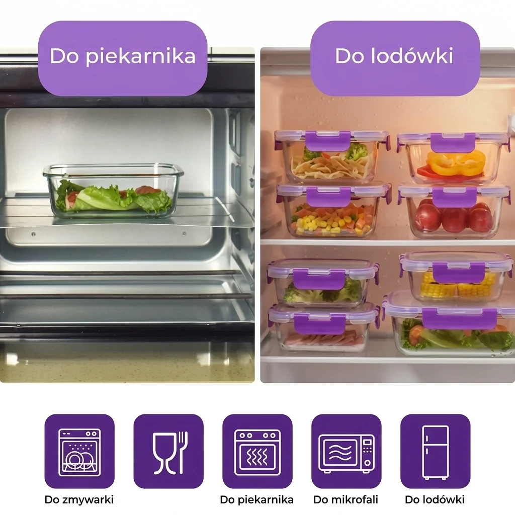 Użycie w piekarniku i lodówce