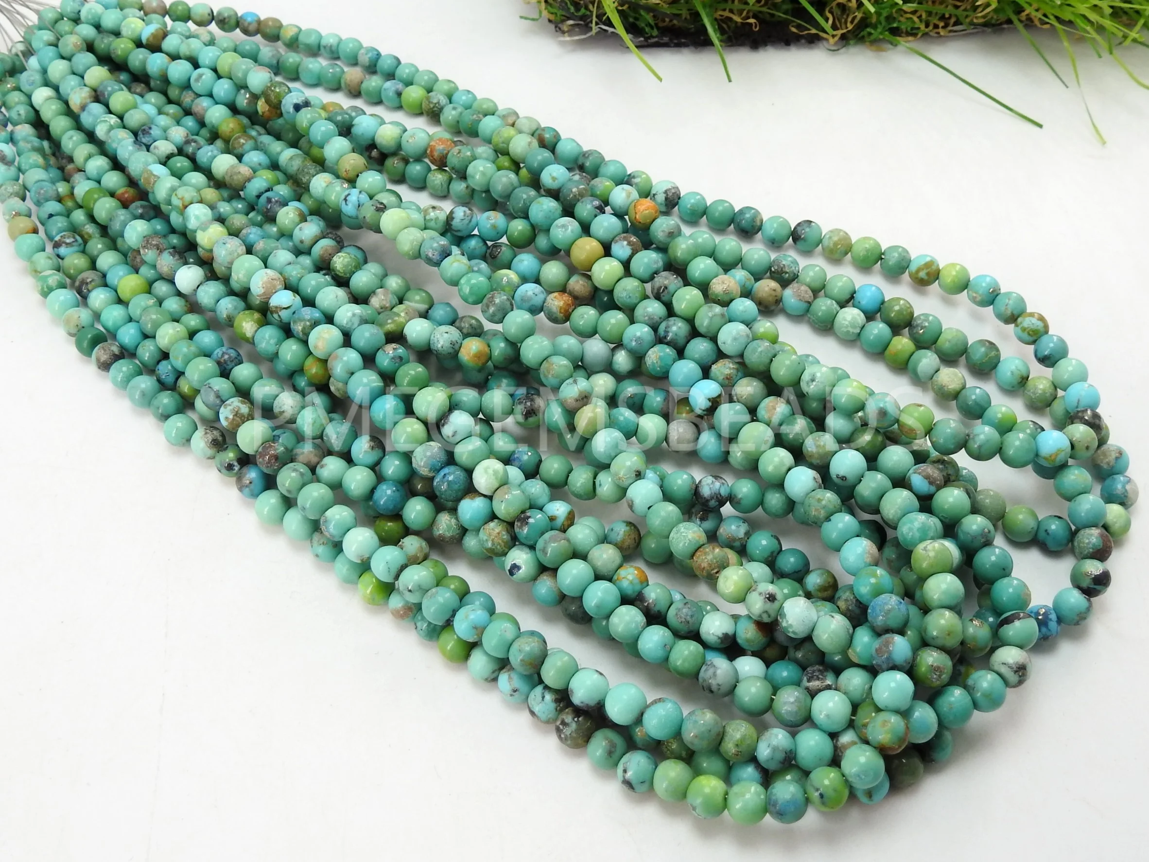 Arizona Turquoise Smooth Sphere Ball Round Beads/roundel/loose Stone/for Making Jewelry