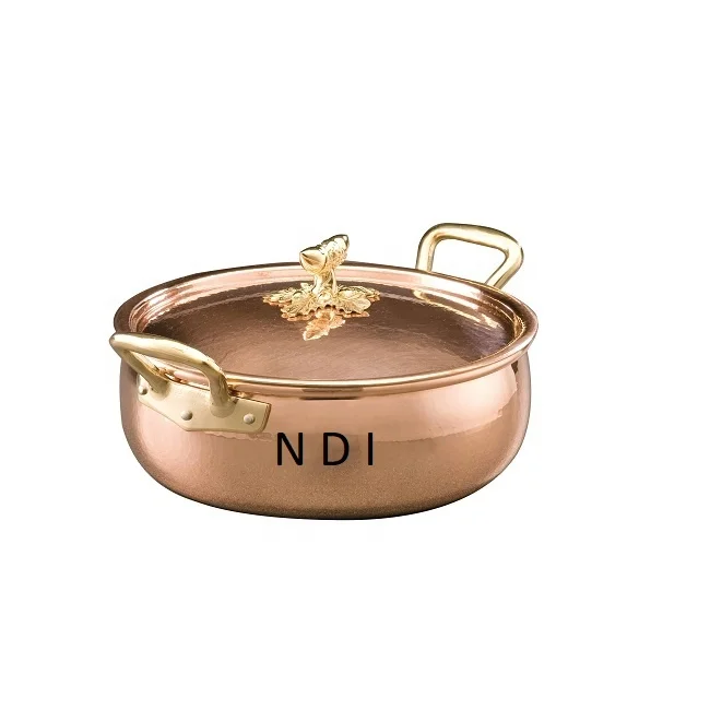 Copper Serving Pot Casseroles Serving Pot With Lid Decorative Food