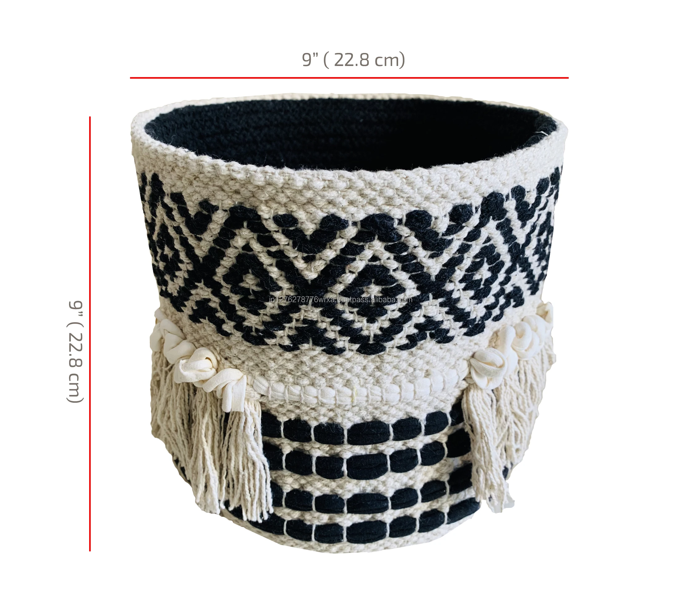 Nature4u Boho Hand Woven Plant Basket Modern Woven Basket For 47