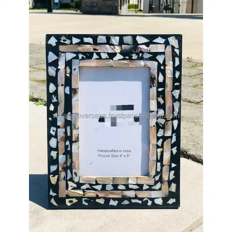 Best Design Mother Of Pearl Picture Photo Frame Size 4x6 Inch By Wonder