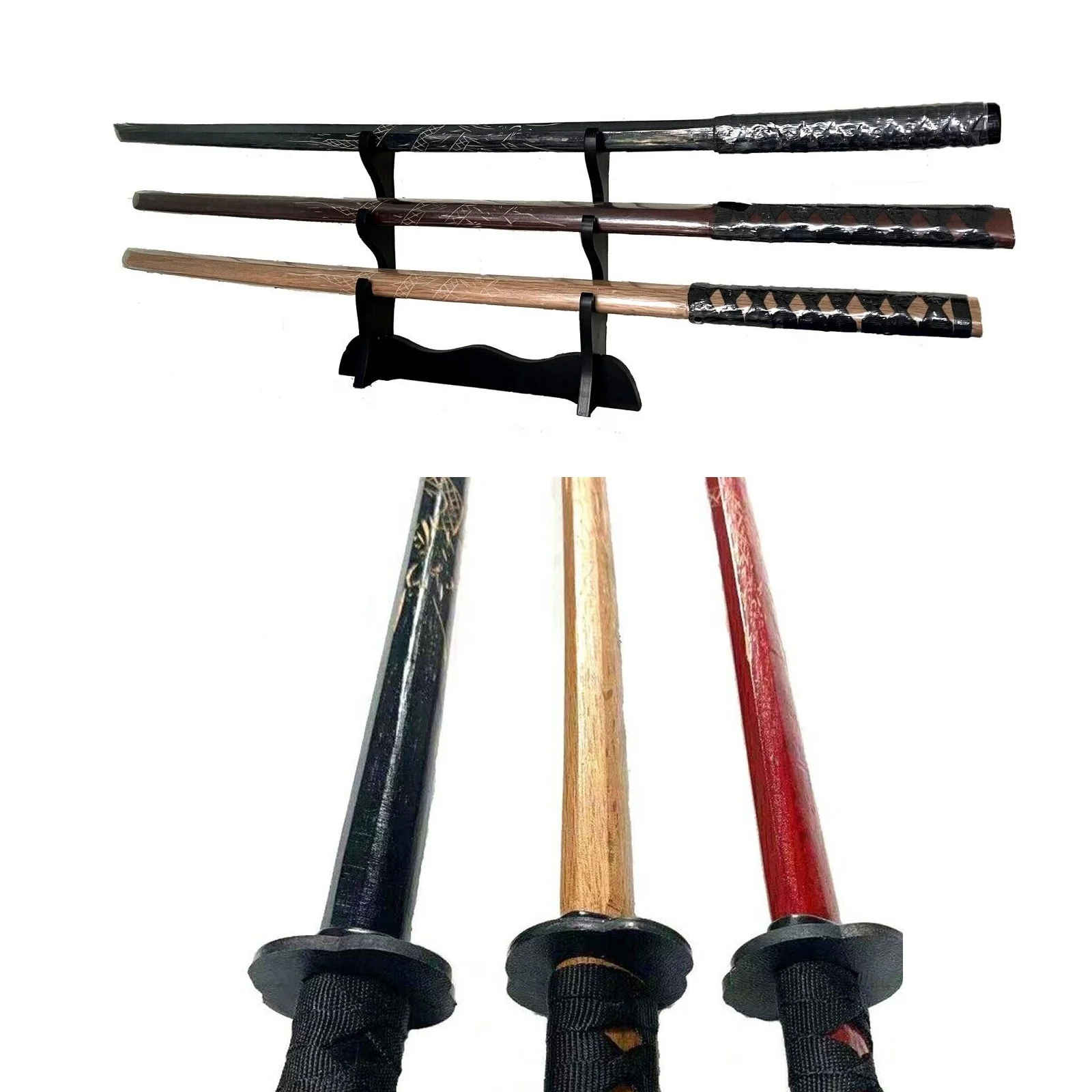 Wooden Katana Training Swords Handmade Japanese Samurai Katana Sword ...