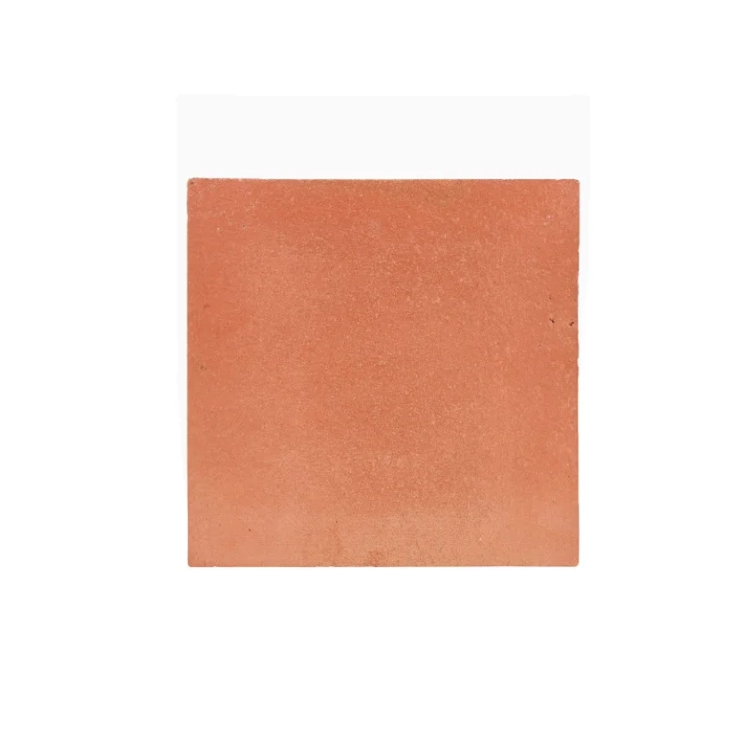 Cheap Outdoor Floor Red Clay Square Shape Terracotta Tile Handmade