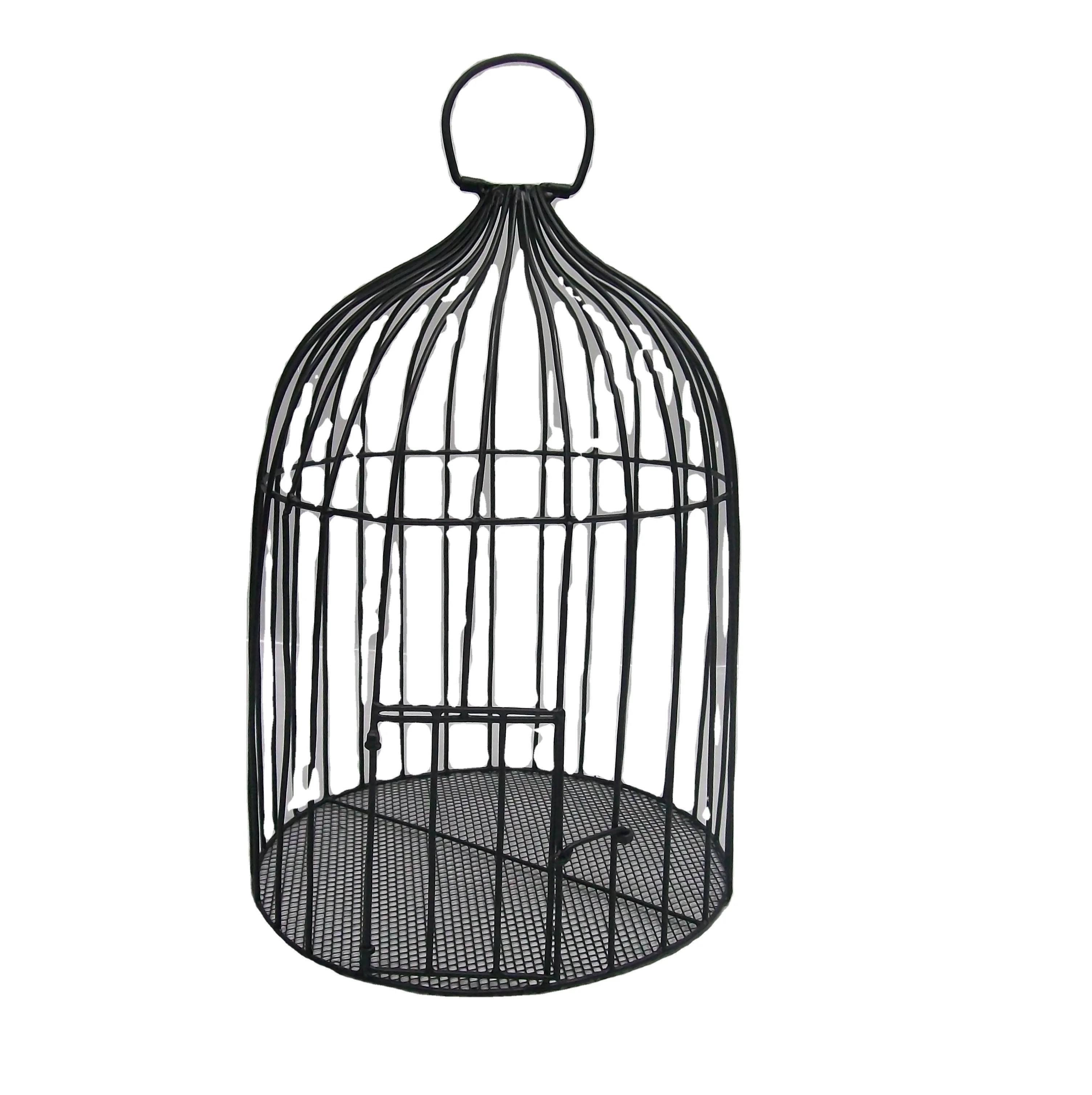 Modern Design Metal Bird Cage Elegant Pink Colored Customized Finishing