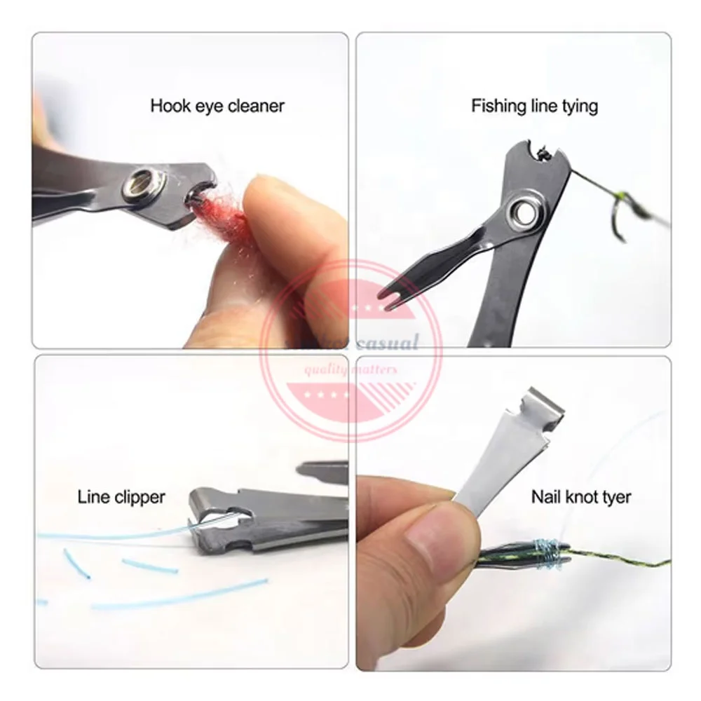 Knot Tyer Nipper Tool Fly Fishing Great For Cutting Tippets And Leader