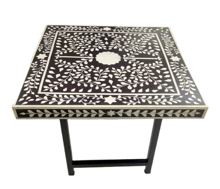 Most Popular Bone Inlay Table Indian Factory Price Camel Bone Inlay
