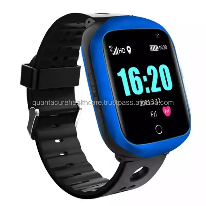 QC V5 4G GPS Square IP67 Smart Watch for Elderly Care with SOS SIM Card ...