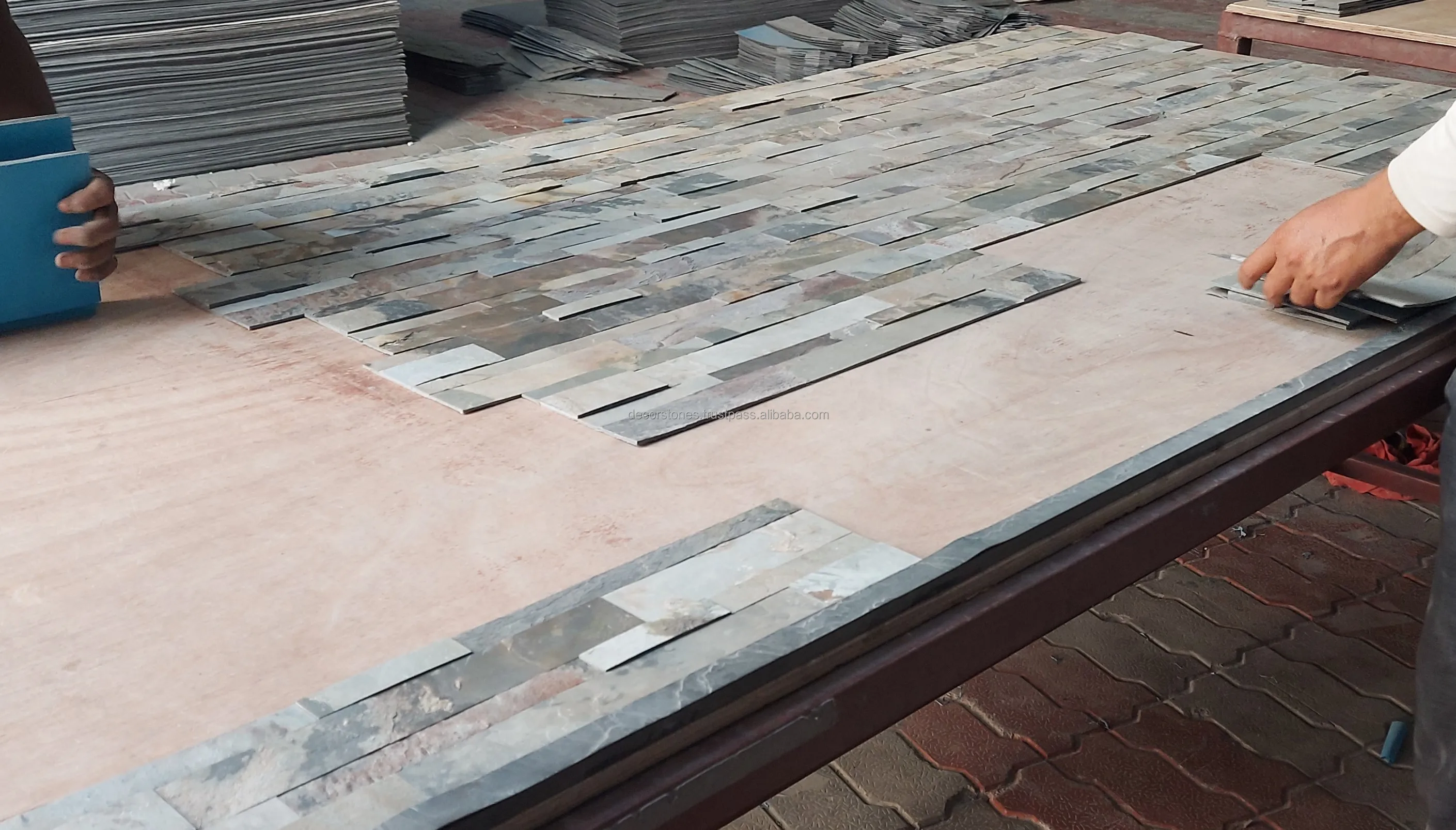 New Product Indian Autumn Slate Flexible Thin Stone Veneer Decorative