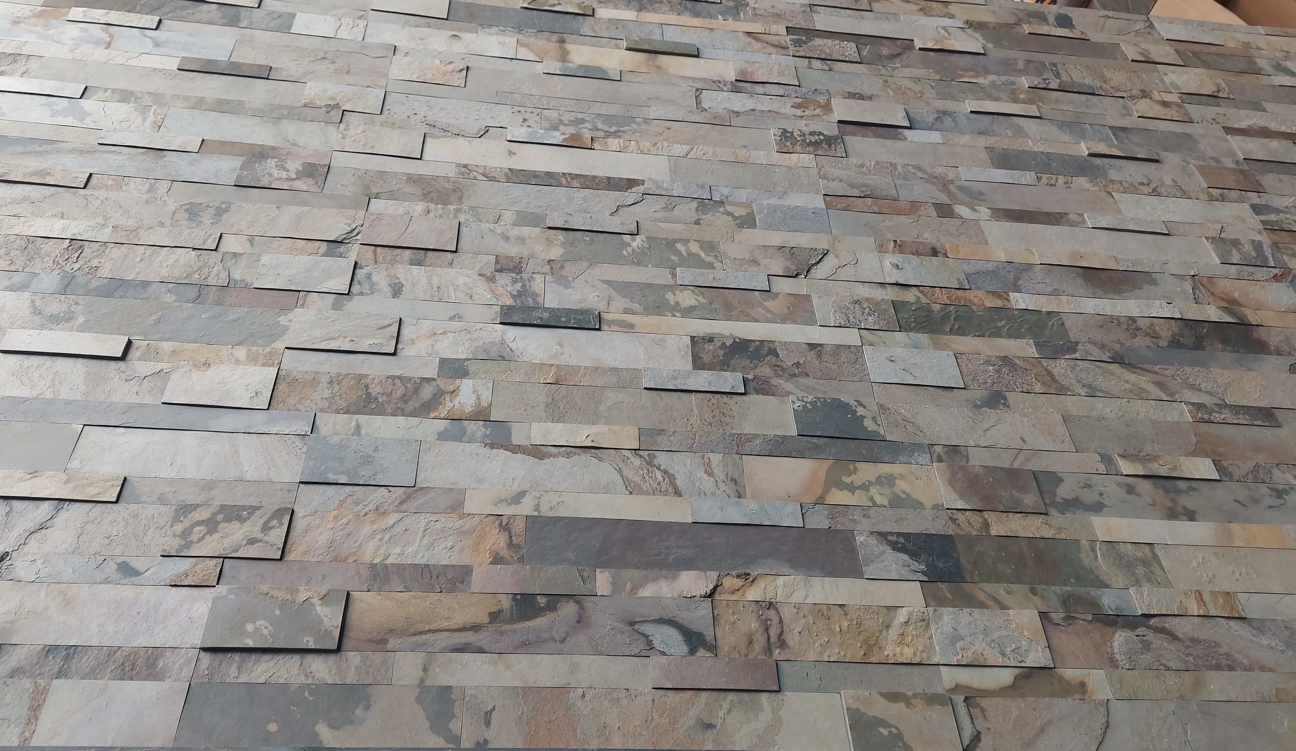 New Product Indian Autumn Slate Flexible Thin Stone Veneer Decorative