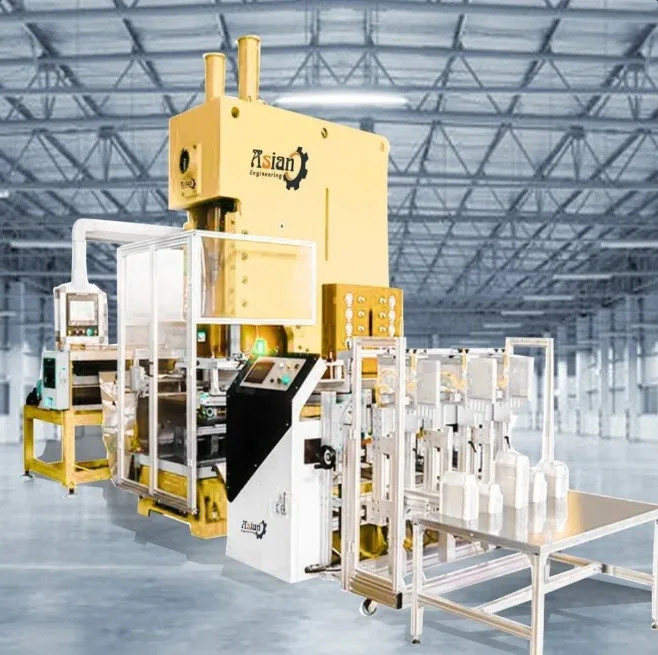 Foley Container Machine ASIAN Four Cavity Fully Automatic Pneumatic High Aluminium Foil ...