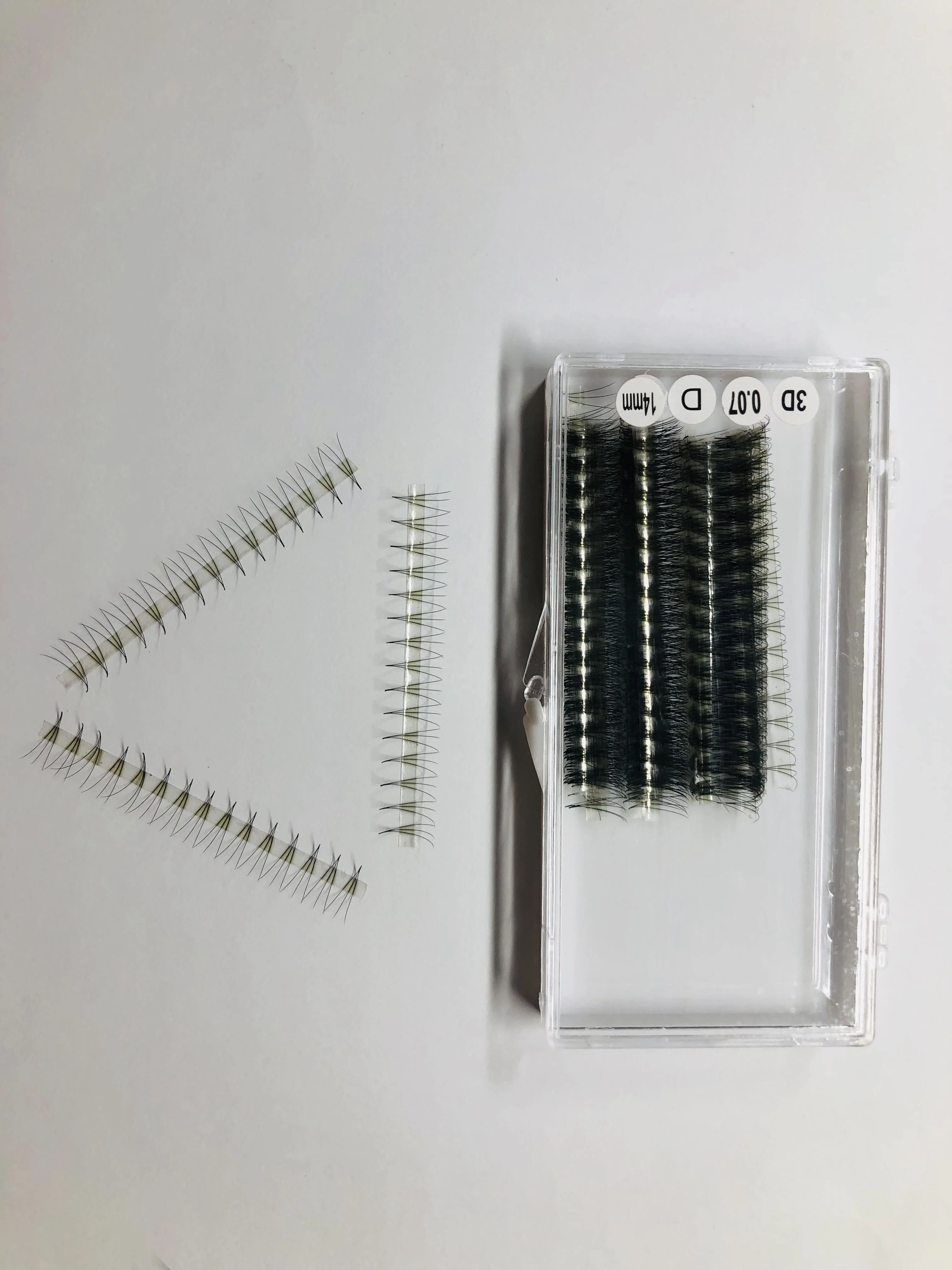 High Quality Heat Bonded 3d 4d 5d 0 07 Pointy Base Premade Fans Lash