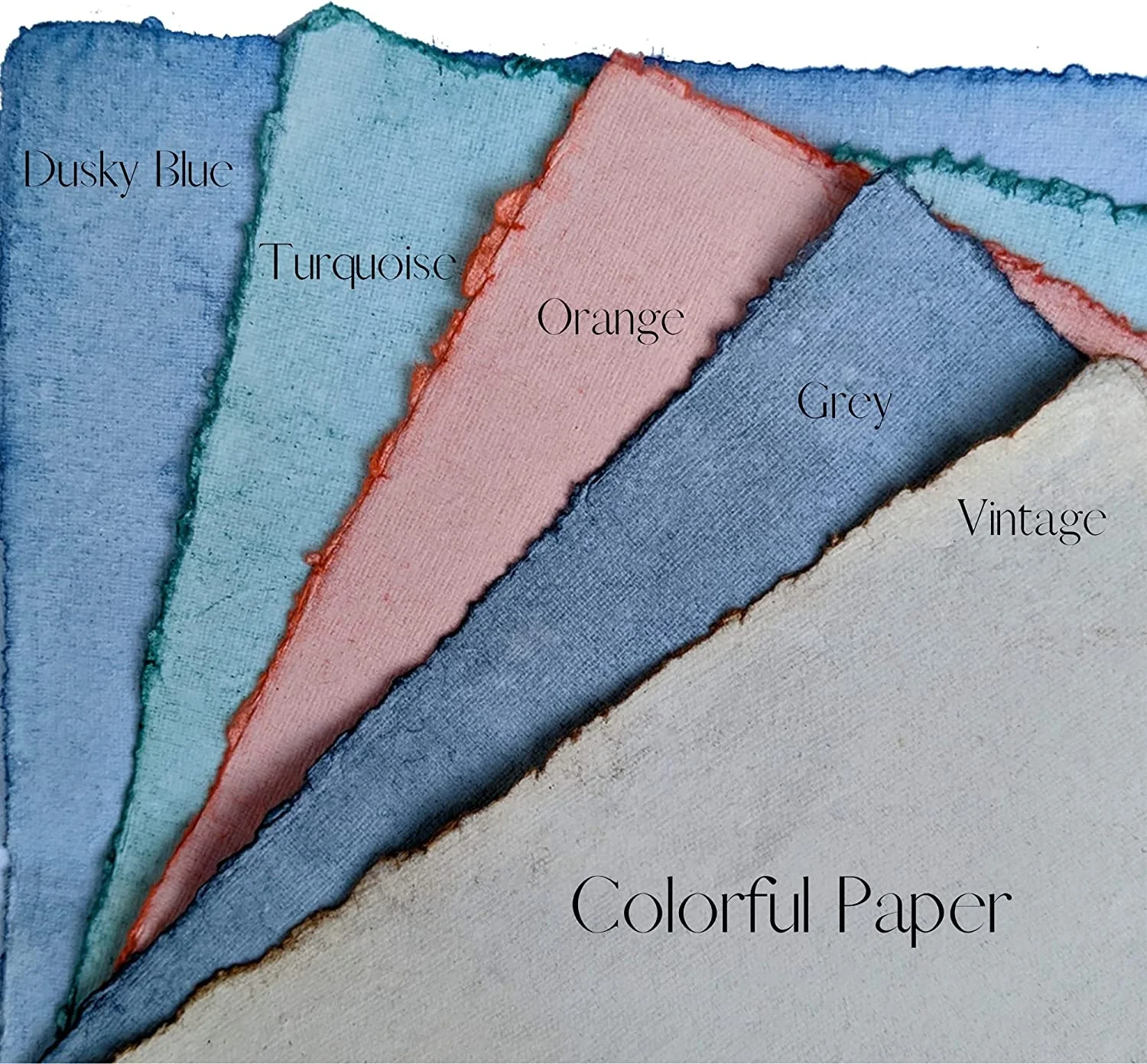 Deckled Edge Leather Journal 240 Pages Vintage Paper Brown Leather