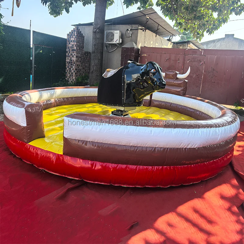 Commercial Mechanical Bull Riding Game Machine - Inflatable Rodeo for ...
