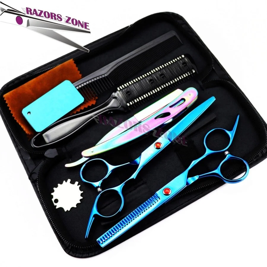 Professional Haircut Scissors Set Thinning Shears For Hair Cutting With ...