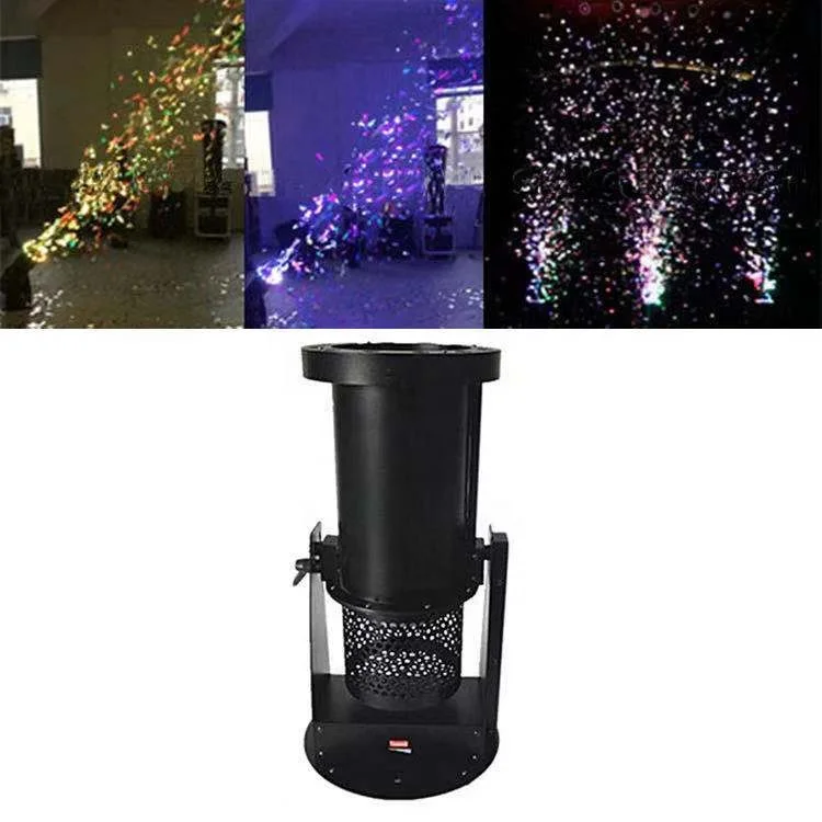 Dmx Control Paper Confetti Blaster Spray Confetti Cannon Blower Led
