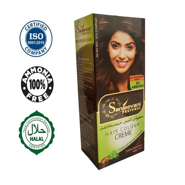 Hair Color Cream Kit Each Box Contains 50ml Colorant + 60ml Developer