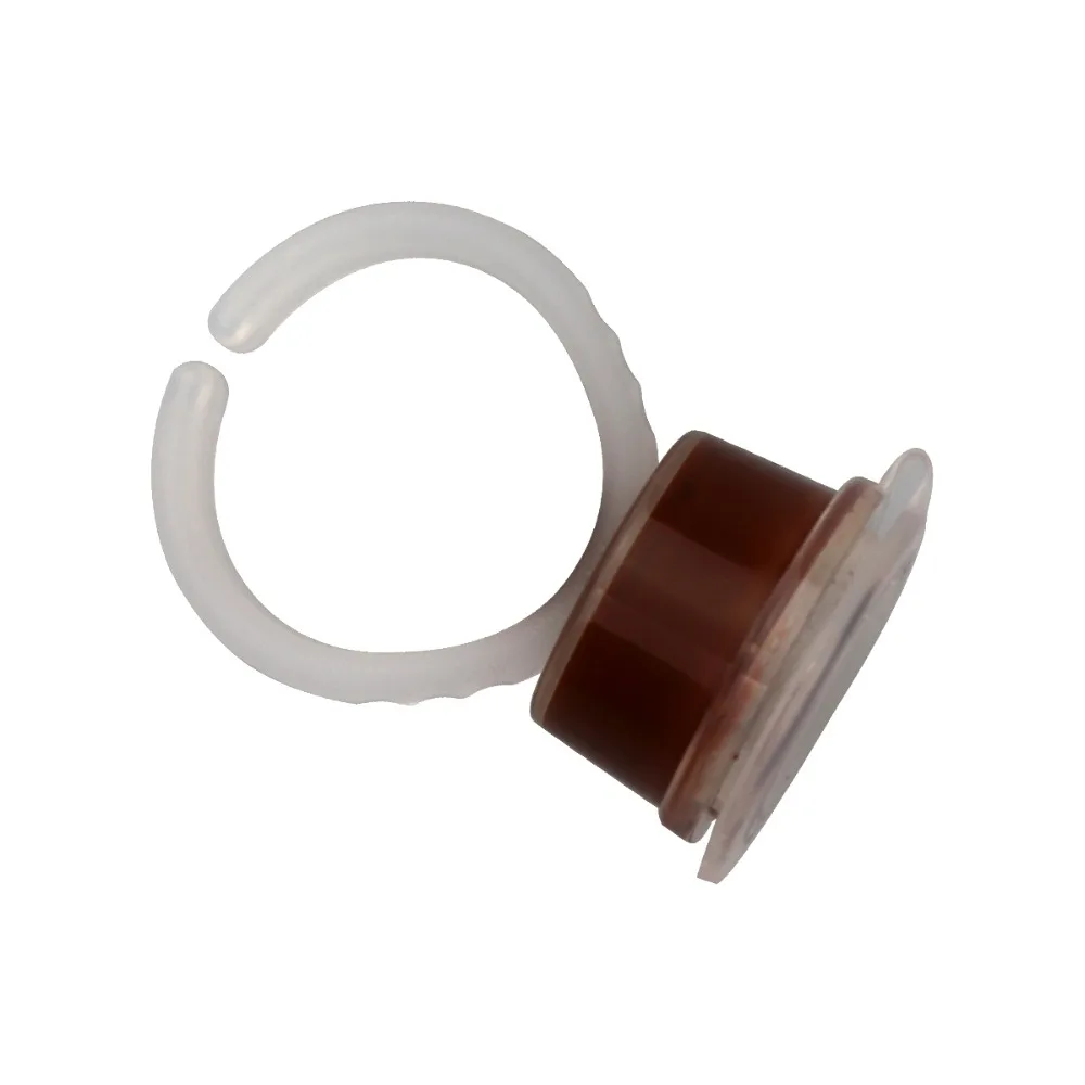 Disposable Transparent Plastic Tattoo Ink Cup Holder Ring Cup Semi Permanent Makeup Pigment Ink