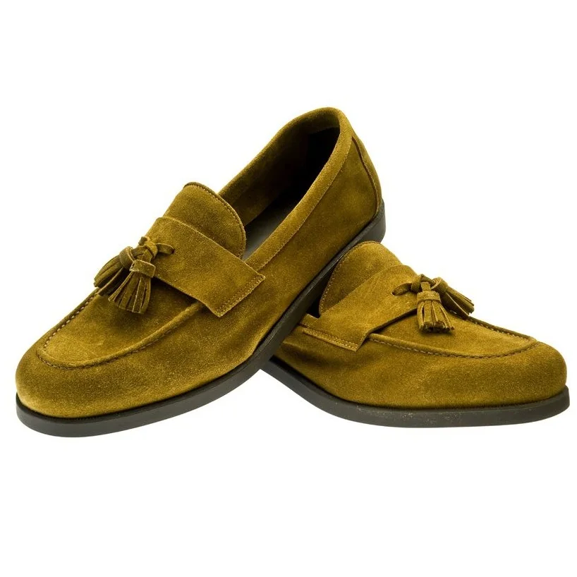 mens green suede dress shoes