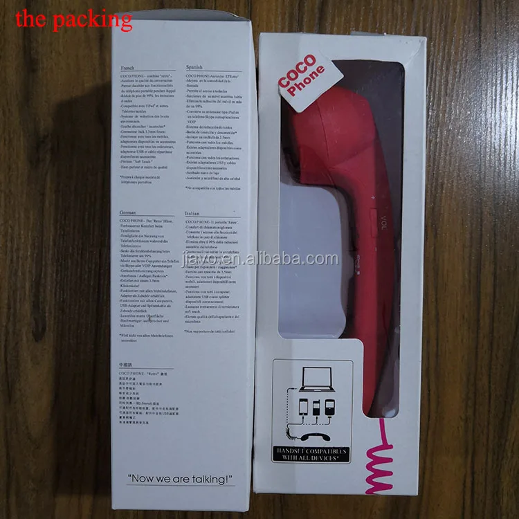 vintage universal cell phone smartphones retro handset black 3.5 mm jack 2 meter cable.jpg