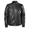 2020 Perforated Leather Jacket Articles for Men