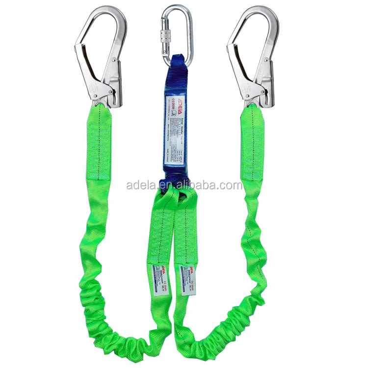 CE Certified Fall Protection Safety Harness Rope Tool Lanyard With Hooks