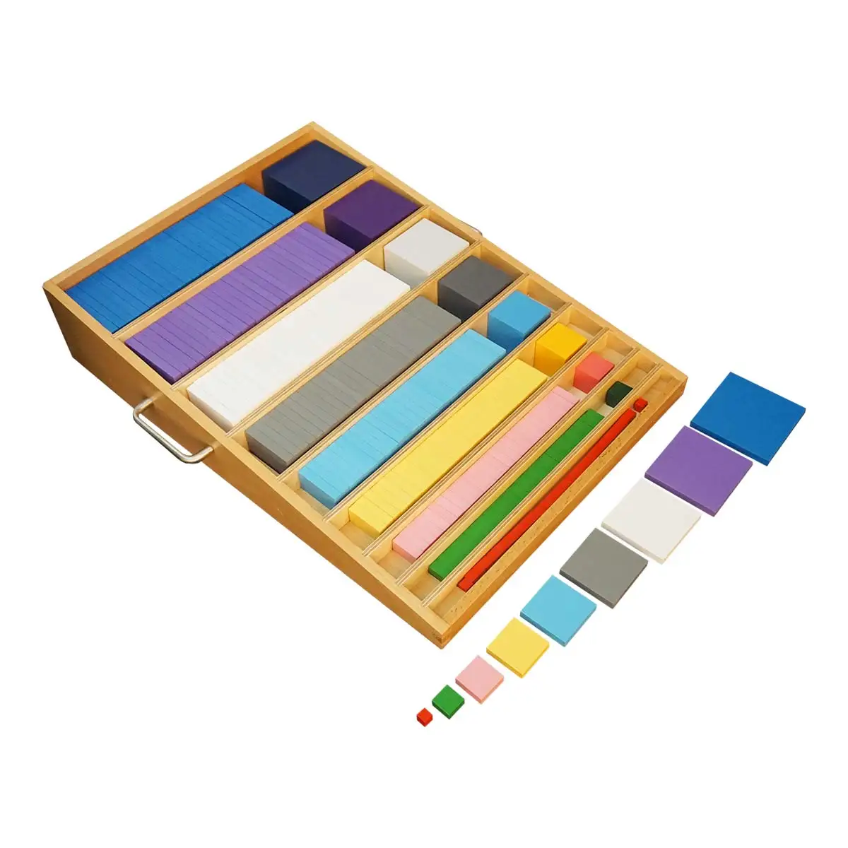 Montessori Mathematics Materials Educational Wooden Kids Toys Cubing