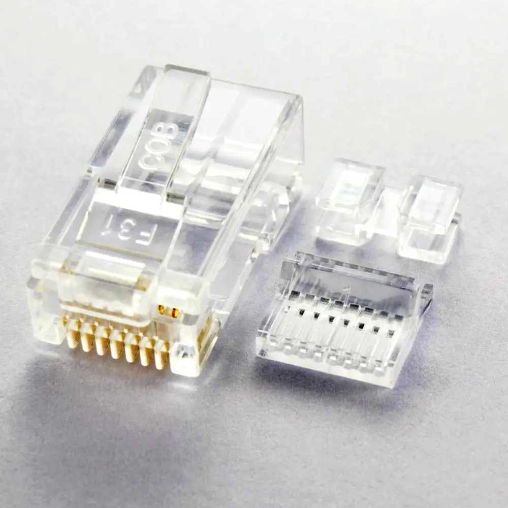 
RJ45 CAT6 UTP Plug 1row design liner for network cable assembly 