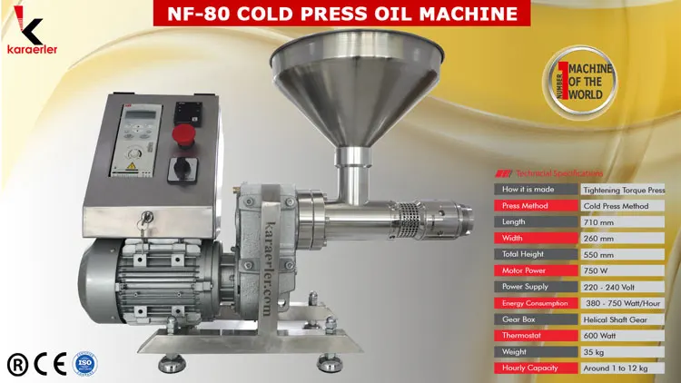 NF 80 Cold Press Oil Machine