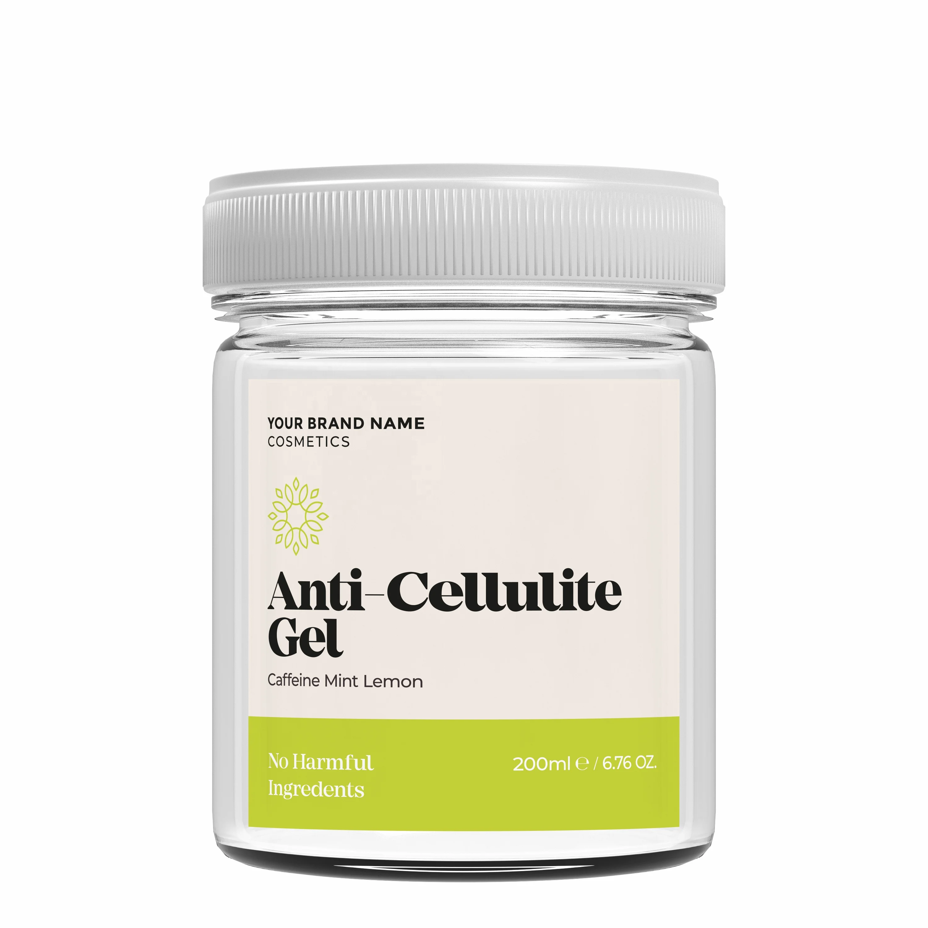 Anti Cellulite Gel With Caffeine Mint And Lemon Natural Product Private Label Wholesale Custom Formula Bulk Buy Cooling Effect Cellulite Slim Slimming Natural Wholesale Prices Bulk
